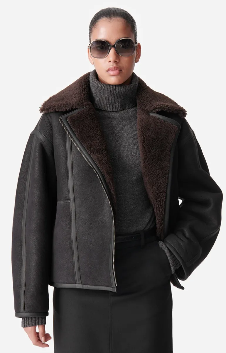 Vanessa Bruno Manteaux & Vestes^Blouson Boris 100% Cuir D'Agneau