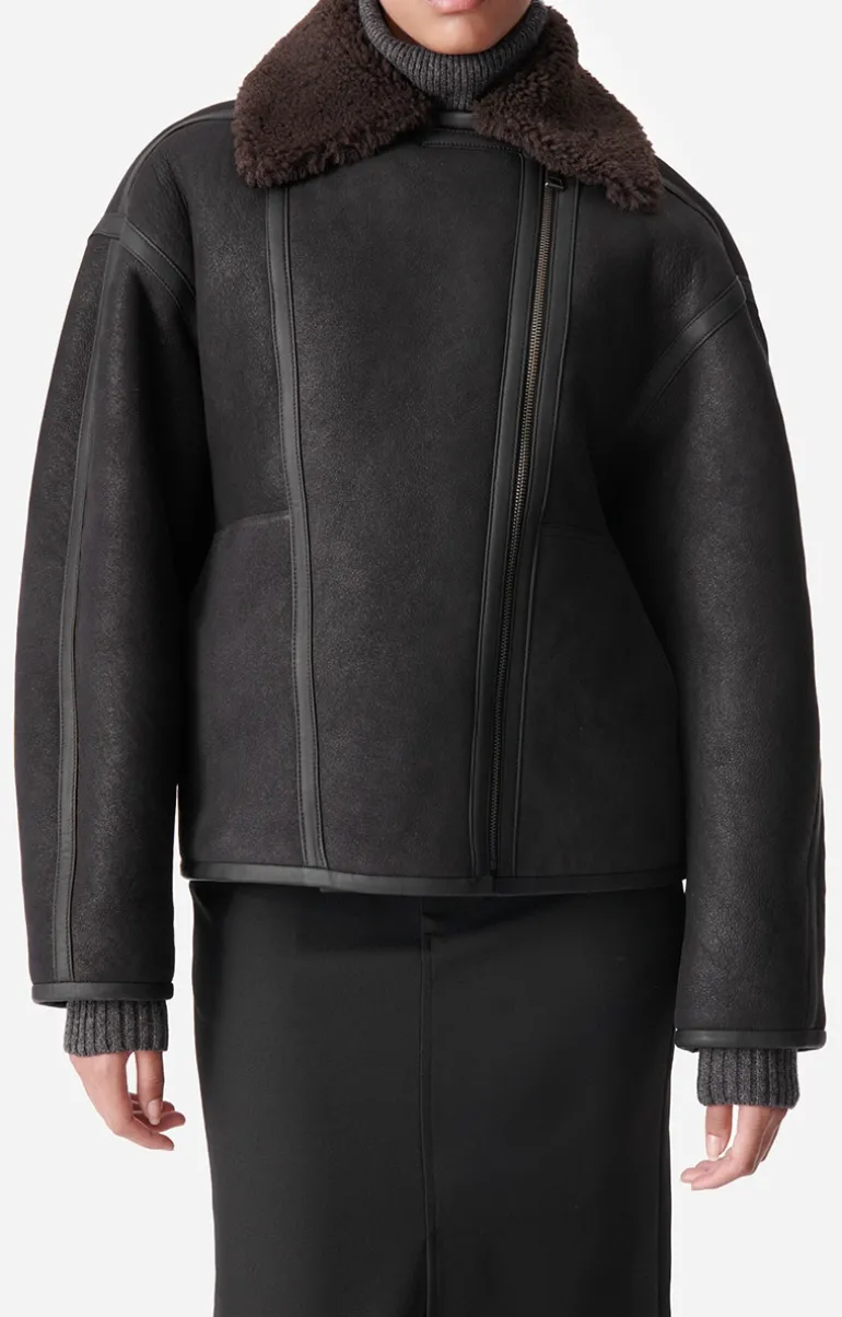 Vanessa Bruno Manteaux & Vestes^Blouson Boris 100% Cuir D'Agneau