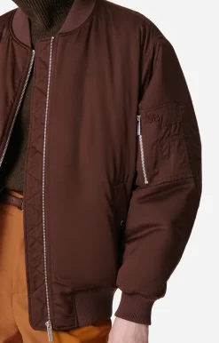 Vanessa Bruno Manteaux & Vestes^Blouson Canada Bomber en Viscose Mélangée