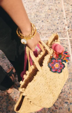Vanessa Bruno Charms & Porte-clés^Charm Dahlia 100% Raphia