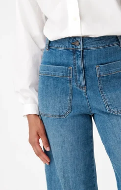 Vanessa Bruno Denim^Jean Crop Helias En Coton Mélangé