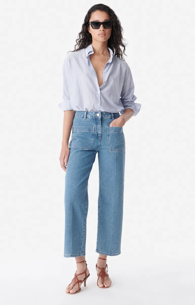 Vanessa Bruno Denim^Jean crop Helias En coton mélangé