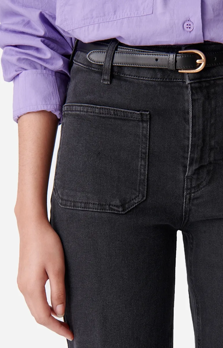 Vanessa Bruno Denim^Jean Flare Dompay En Coton Mélangé