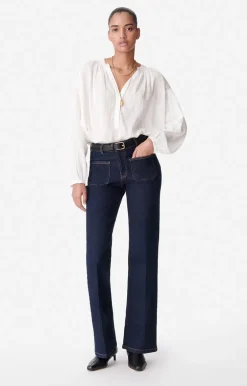 Vanessa Bruno Denim^Jean Flare Dompay En Coton Mélangé
