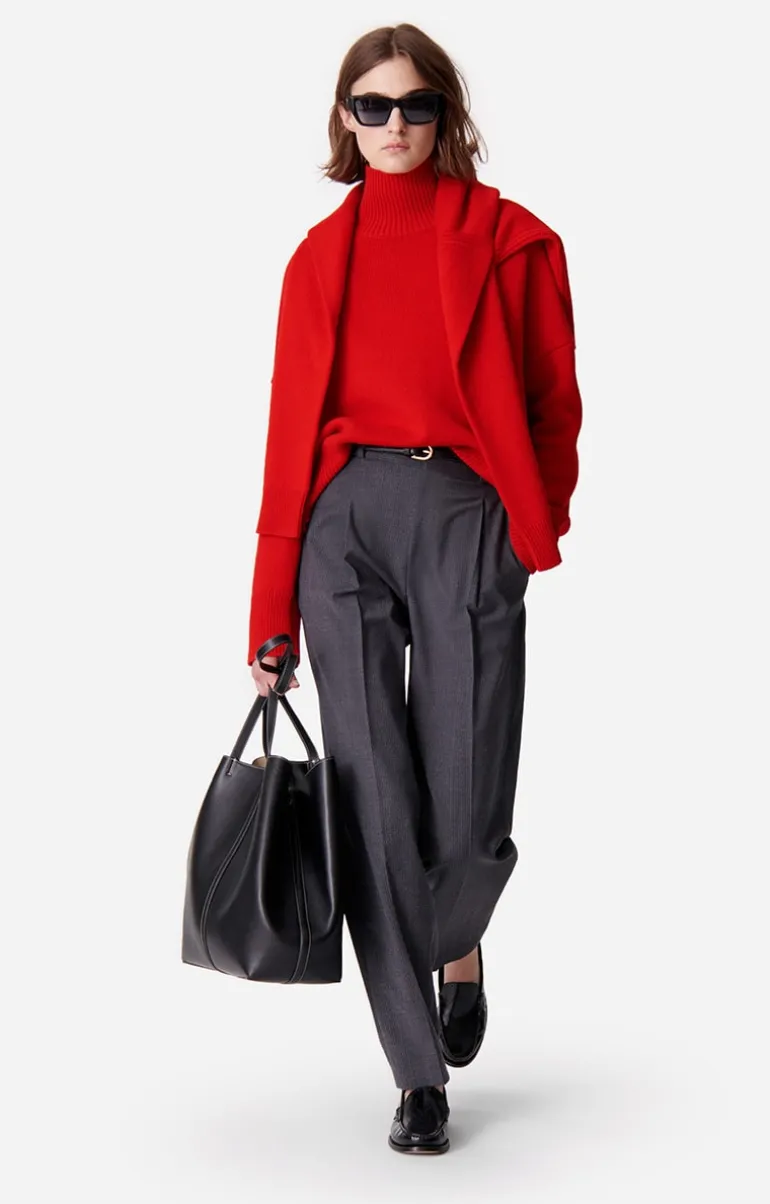 Vanessa Bruno Pantalons^Pantalon Dude En Laine Mélangée