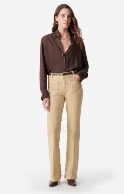 Vanessa Bruno Pantalons^Pantalon Flare Dompay En Coton Mélangé