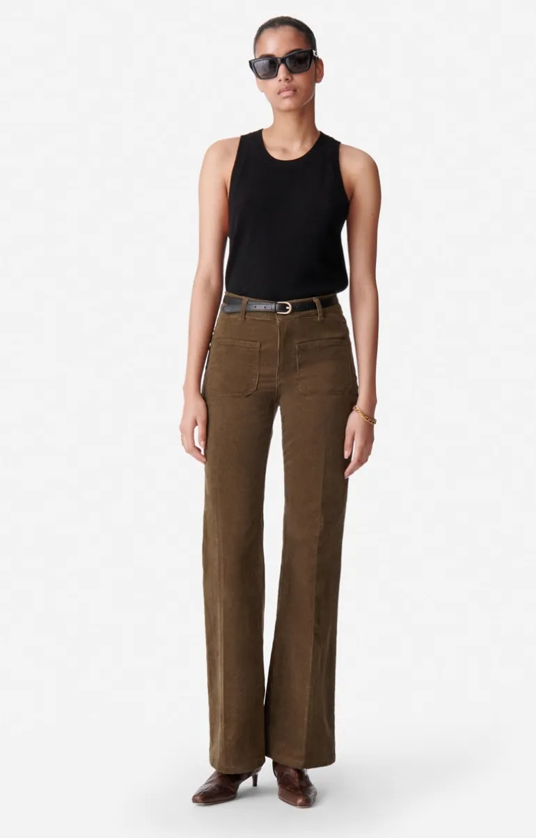 Vanessa Bruno Pantalons^Pantalon Flare Dompay En Velours Cu00f4telé