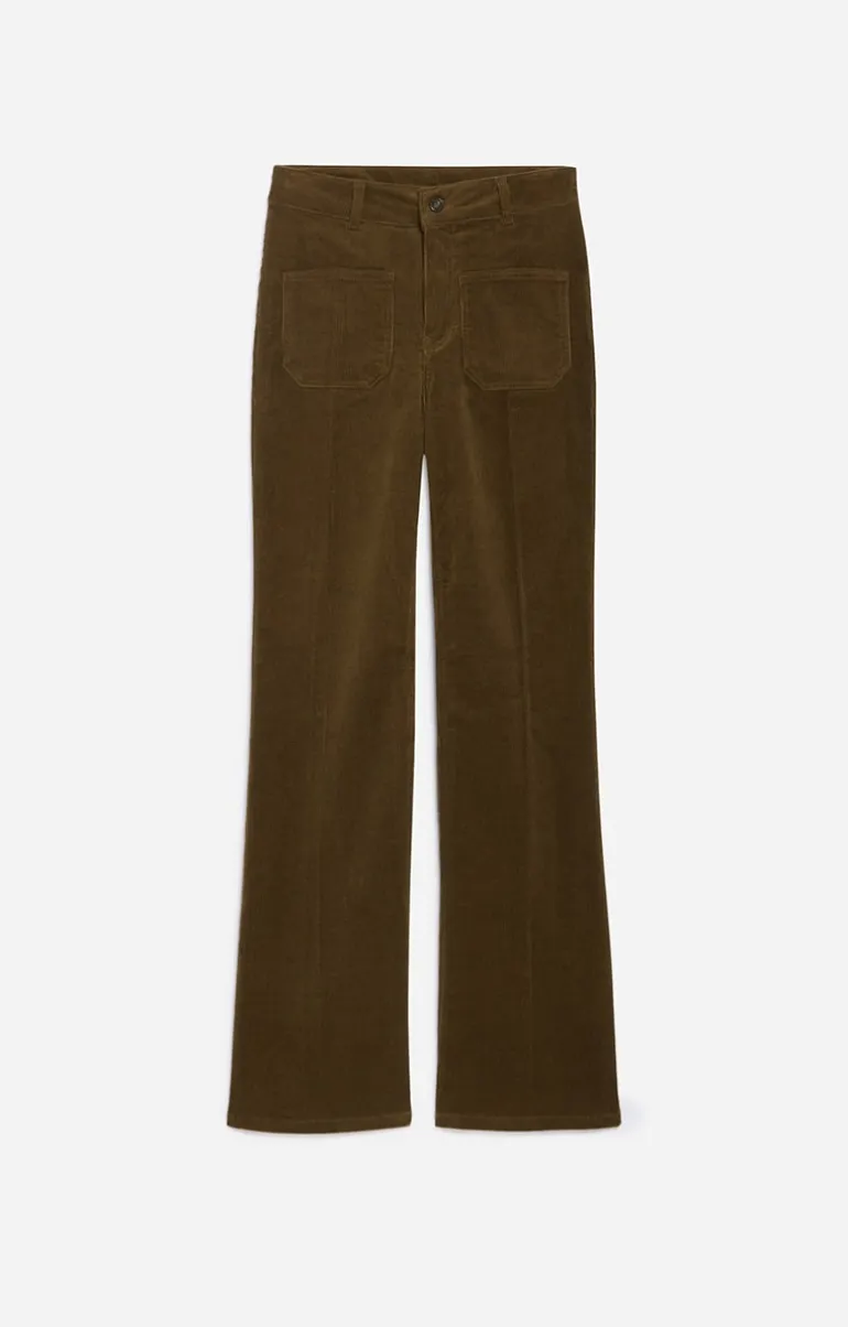Vanessa Bruno Pantalons^Pantalon Flare Dompay En Velours Cu00f4telé