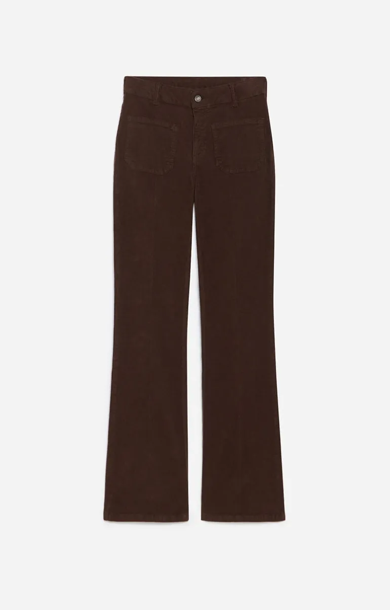 Vanessa Bruno Pantalons^Pantalon Flare Dompay En Coton Mélangé