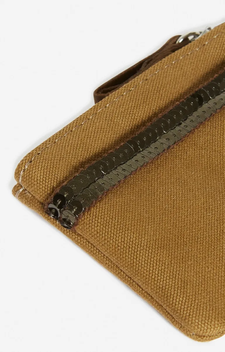 Vanessa Bruno Trousses & Pochettes^Petit Porte-Monnaie En Toile & Sequins