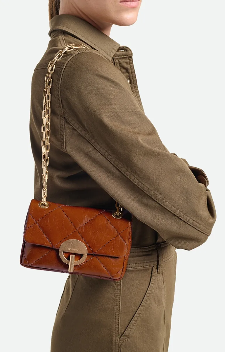 Vanessa Bruno Sacs à Bandoulière^Petit Sac Moon En Cuir Made In Italy