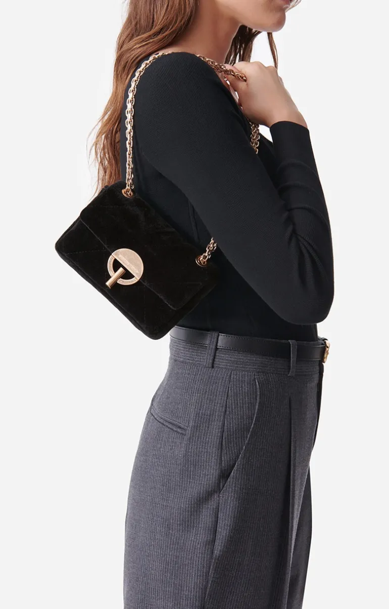 Vanessa Bruno Sacs à Bandoulière^Petit Sac Moon En Velours En Coton Mélangé