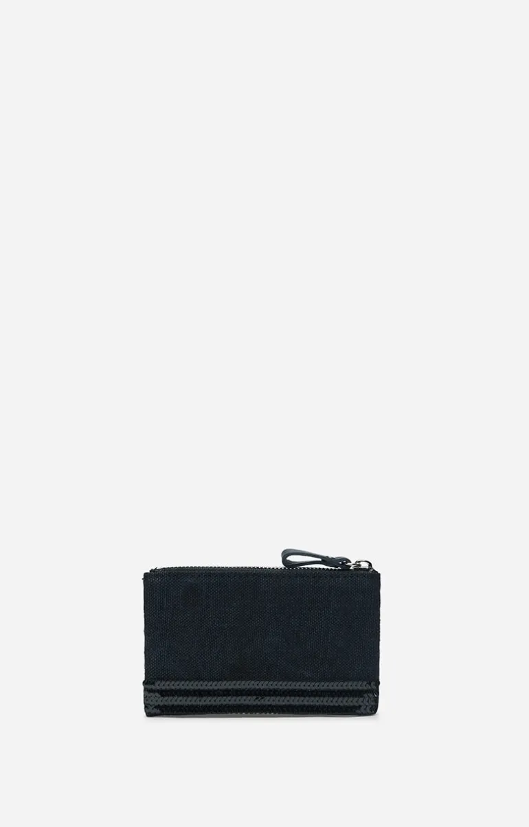 Vanessa Bruno Trousses & Pochettes^Petite Pochette Zippée En Lin & Sequins