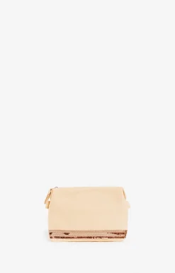 Vanessa Bruno Trousses & Pochettes^Petite Trousse Zippée En Toile & Sequins