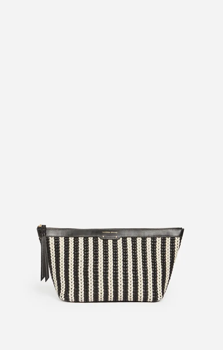 Vanessa Bruno Petite Maroquinerie^Pochette Cuir Tressée En 100% Cuir D'Agneau
