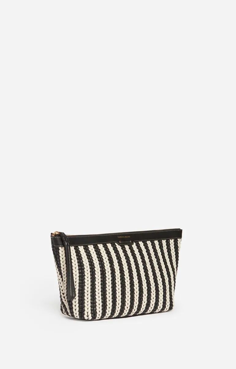 Vanessa Bruno Petite Maroquinerie^Pochette Cuir Tressée En 100% Cuir D'Agneau