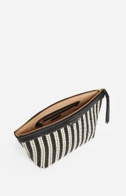 Vanessa Bruno Petite Maroquinerie^Pochette Cuir Tressée En 100% Cuir D'Agneau