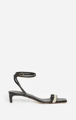 Vanessa Bruno Chaussures^Sandales u00c0 Talon Tressées En Cuir D'Agneau