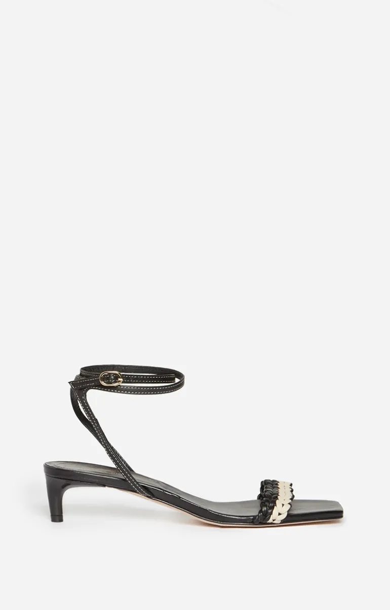 Vanessa Bruno Chaussures^Sandales u00c0 Talon Tressées En Cuir D'Agneau