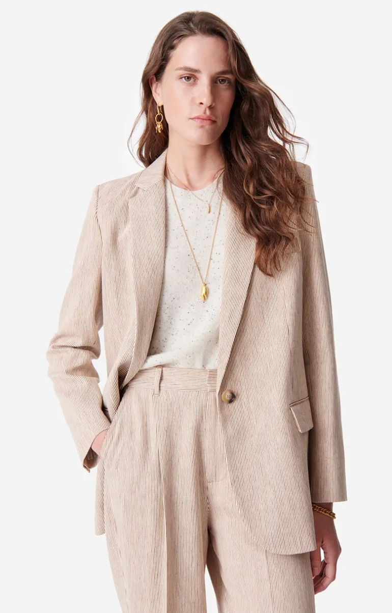 Vanessa Bruno Manteaux & Vestes^Veste Tilia En Coton Et Lin Mélangé