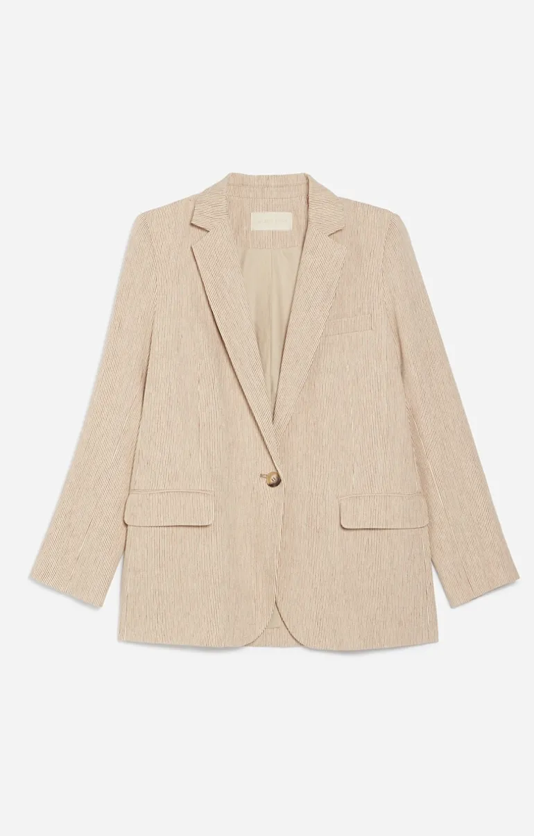 Vanessa Bruno Manteaux & Vestes^Veste Tilia En Coton Et Lin Mélangé