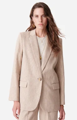 Vanessa Bruno Manteaux & Vestes^Veste Tilia En Coton Et Lin Mélangé