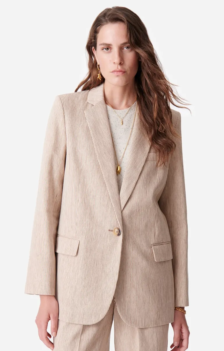 Vanessa Bruno Manteaux & Vestes^Veste Tilia En Coton Et Lin Mélangé